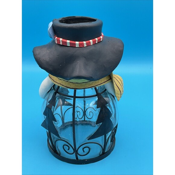 Snowman Tea Light Candle Holder,cover Christmas Decor 7” - Picture 5 of 10